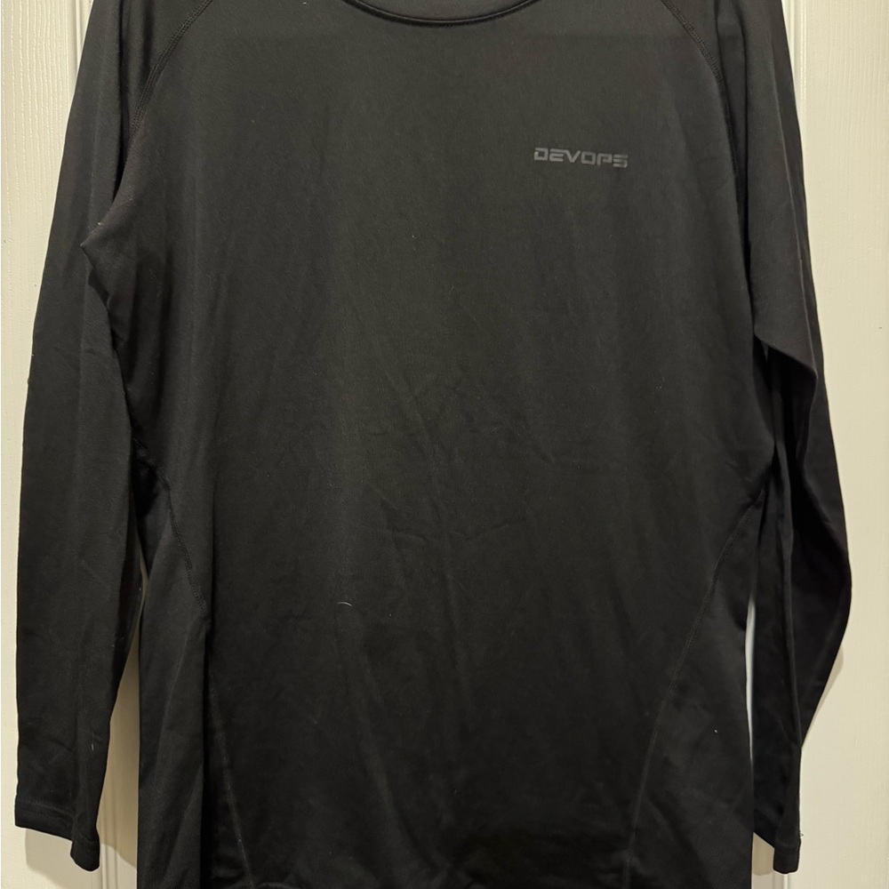 Black Men's Cold Weather Shirt